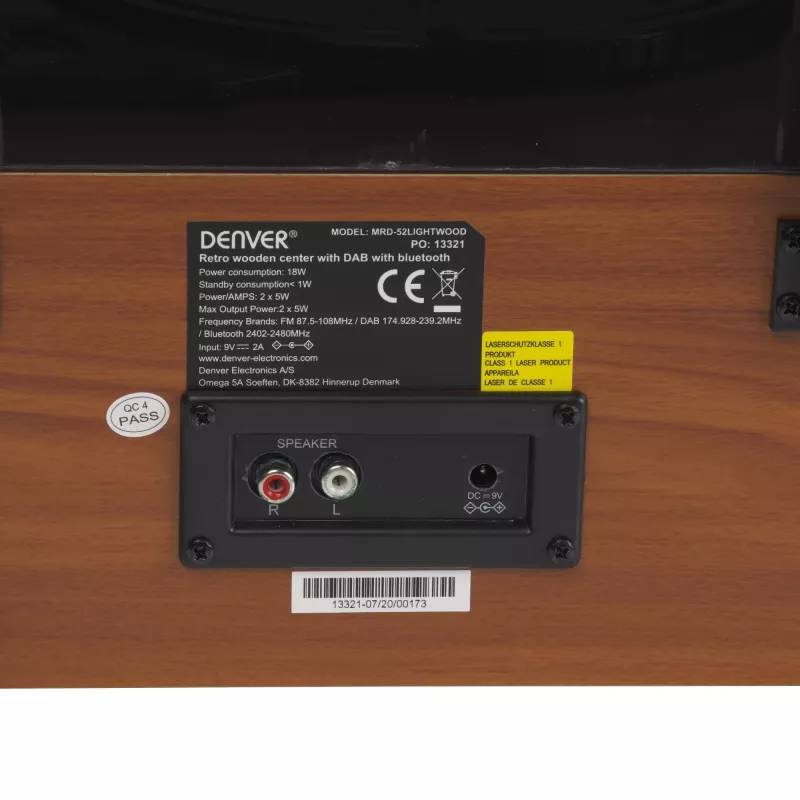 Turntable Denver MRD-52LIGHTWOOD