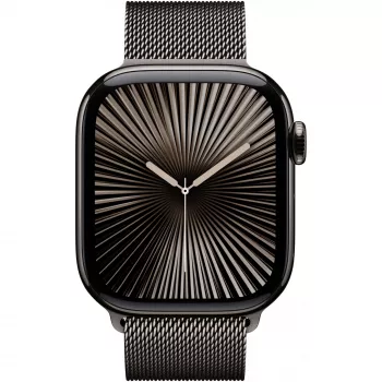 APPLE Watch Series 10 GPS + Cellular 42mm Slate titāna korpuss ar Slate Milanese Loop