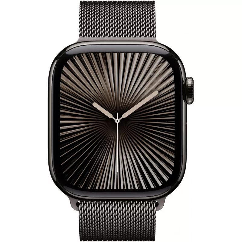 APPLE Watch Series 10 GPS + Cellular 42mm Slate titāna korpuss ar Slate Milanese Loop
