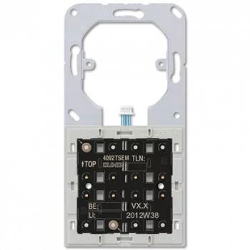 JUNG 4092 TSEM Elektriskais slēdzis Spiedpogu slēdzis 2P Melns - Pelēks (4092TSEM)