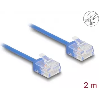 Tīkla kabelis DeLOCK RJ45 Cat.6 2m zils