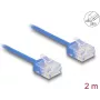 Tīkla kabelis DeLOCK RJ45 Cat.6 2m zils