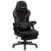 Spēļu krēsls huzaro Force 4.6 — ergonomisks auduma sēdeklis, regulējams augstums un slīpums, jostasvietas atbalsts, maks. 130 kg, sēdekļa platums 41 cm