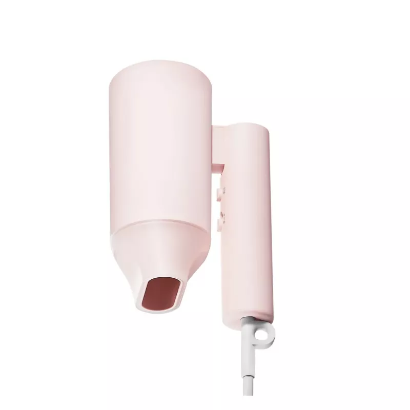 Fēns Xiaomi H101 1600 W, salokāms ceļojumu modelis, jonu, 2 temperatūras režīmi, 1,7 m vads, rozā