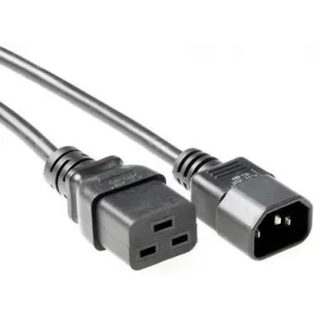 Microconnect PE0191420 strāvas kabelis Melns 2 m C19 savienotājs C14 savienotājs