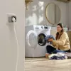 EcoFlow EFA-SMARTPLUG-EU-4P viedkontaktligzda iekštelpām, sudraba krāsā