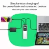 Portatīvais akumulators Green Cell PBGC25UD, 25200 mAh, Li‑Ion, 140 W kopējā jauda, 2× USB‑C + 1× USB‑A, OLED displejs, alumīnija korpuss