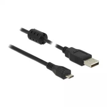 USB kabelis DeLOCK 5m USB 2.0-A Micro-B melns