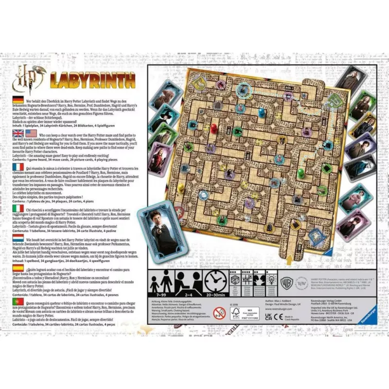 Ravensburger Harry Potter Labyrinth kāršu spēle