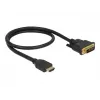Video kabeļa adapteris DeLOCK 85651 0,5 m HDMI A tipa DVI melns