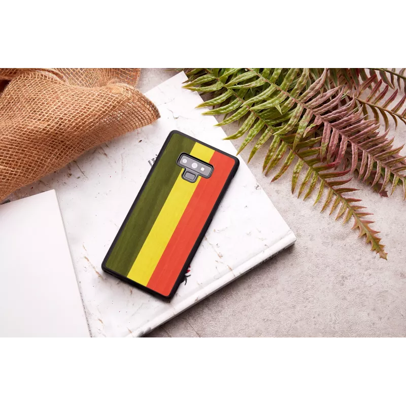Viedtālruņa maciņš man and wood Samsung Galaxy Note 9 — Reggae Melns aizsargvāciņš