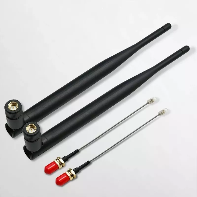 Iekštelpu Wi‑Fi antena QOLTEC 57046, divjoslu 2.4–2.5 GHz un 5.1–5.8 GHz, 5 dBi, 50 Ω