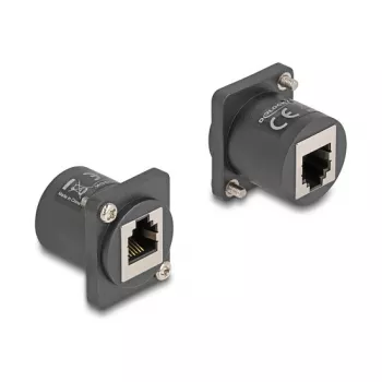 DeLOCK D-Type modulis RJ12 ligzda–ligzda melns 88107