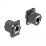 DeLOCK D-Type modulis RJ12 ligzda–ligzda melns 88107