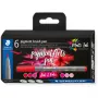 Otu pildspalvu komplekts Staedtler Pigment Arts sarkanos un rozā toņos 6 gab.
