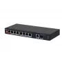Dahua Technology PoE PFS3110-8ET1GT1GF-96 Nepārvaldāms Gigabit Ethernet (10/100/1000) Power over Ethernet (PoE) melns