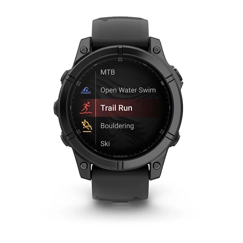 Garmin Fenix E 3.3 cm (1.3) AMOLED 47 mm Digital 416 x 416 pikseļi Skārienekrāns Melns Wi-Fi GPS (satelīts)