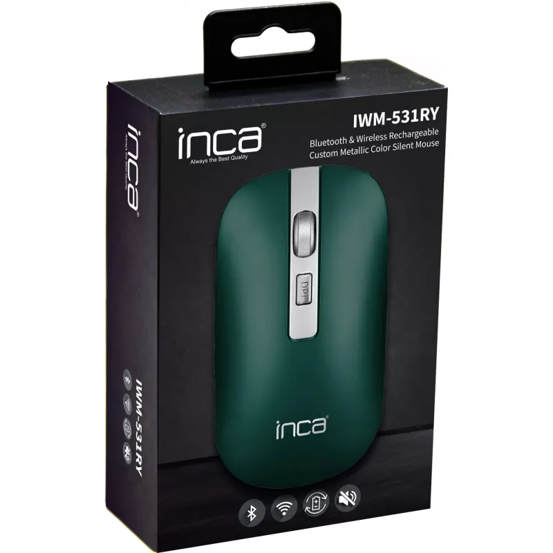 Cian Technology GmbH pele INCA IWM-531RY Bluetooth un bezvadu, baterija, klusa, GN mazumtirdzniecība - pele