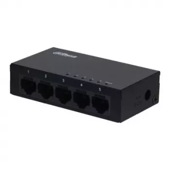 Dahua Technology SG1005-EUR tīkla slēdzis Nepārvaldāms L2 Gigabit Ethernet (10/100/1000) Melns