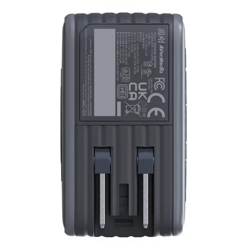 AVerMedia GC313Pro Universāls Melns AC Ātrā uzlāde Iekštelpām