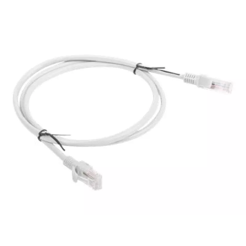 Tīkla kabelis LANBERG PCU5-10CC-0100-S RJ-45 Cat5e U/UTP, 1 m, pelēks