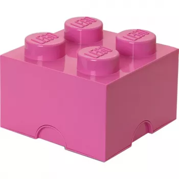Storage Brick 4 LEGO 40031739 rozā – plastmasas kraujams uzglabāšanas klucis mazām lietām