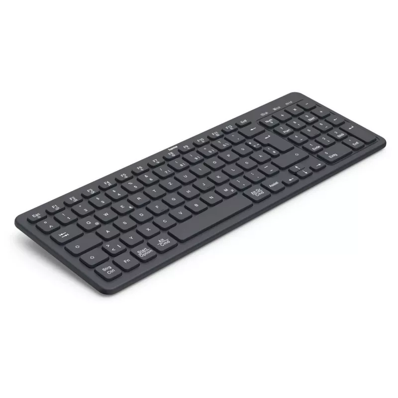 Bezvadu daudzaparatūras tastatūra WK-300 melna