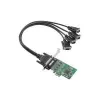 Moxa CP-104EL zema profila PCIe seriālais adapteris - 4 x RS-232