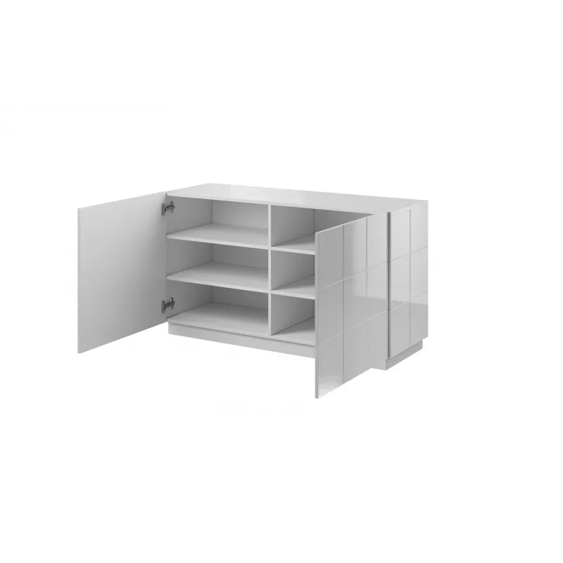 Cama Kumode 2D REJA balts glancēts/balts glancēts