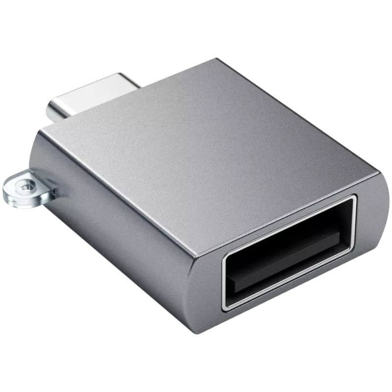 Satechi USB-C adapteris uz USB 3.0 Space Gray – cēls dizains un augsta kvalitāte – kompakts dizains – – – (179979)