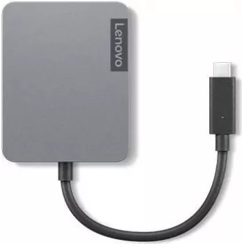 USB-C ceļojumu centrmezgls Lenovo SC11A30368 ar 4 pieslēgvietām, tostarp HDMI un Ethernet