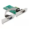 DeLOCK 89555 PCIe seriālā adaptera karte - 2 x RS-232
