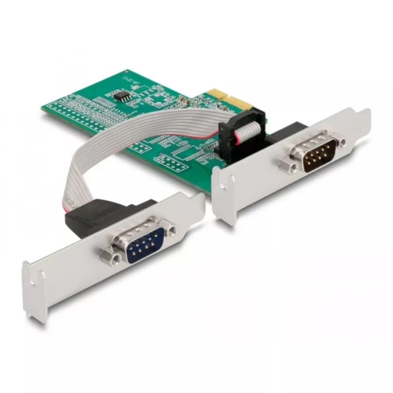 DeLOCK 89555 PCIe seriālā adaptera karte - 2 x RS-232