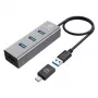 USB centrmezgls GRAUGEAR G-HUB4-AC
