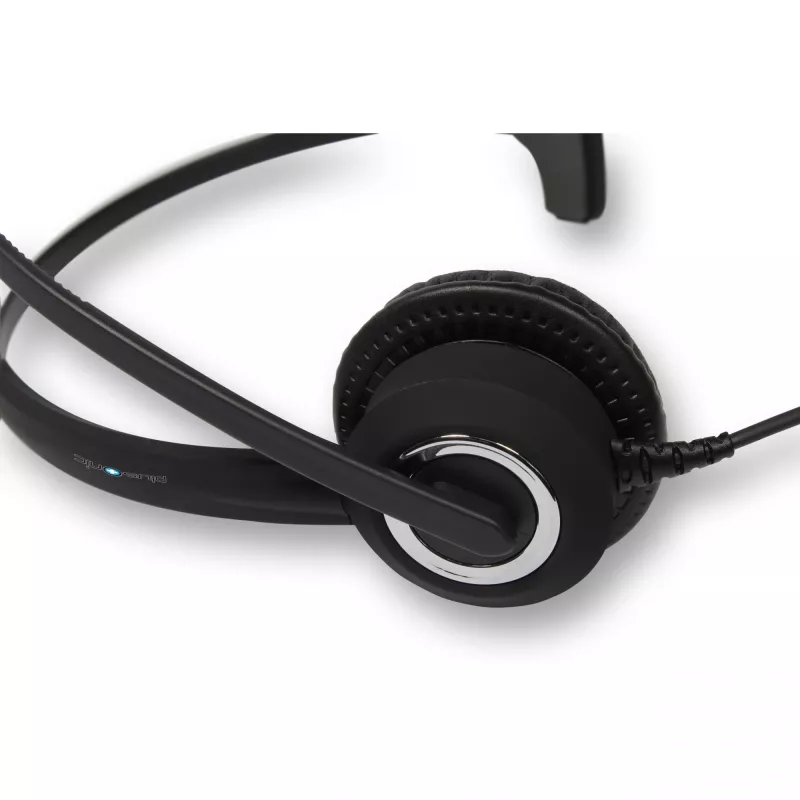 Mono USB austiņas Plusonic 10.1P — vienas auss USB austiņas, saderīgas ar Teams un Skype