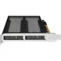 Mobilais glabāšanas plaukts RAIDSONIC ToughArmor MB842MP-B — 2 izņemami sloti M.2 NVMe, PCIe 4.0 x16