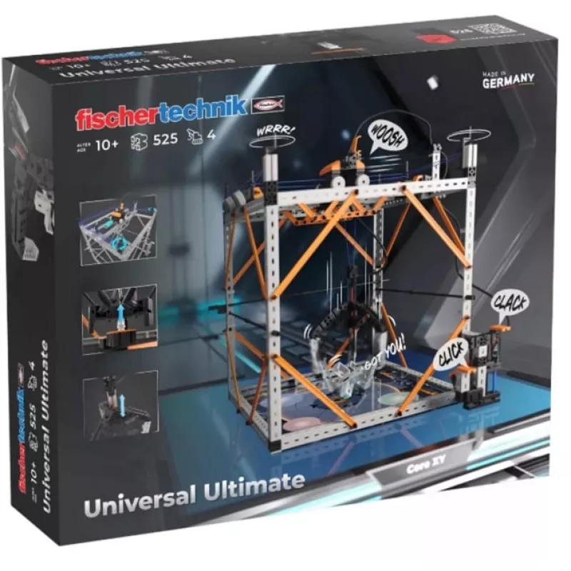 Izglītojošs konstrukciju komplekts Fischertechnik Universal Ultimate 576102 — modulāras būvēšanas detaļas mācībām un prototipēšanai