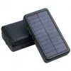 Portable battery PowerNeed ES20000B 20000mAh — 2x USB 5V/2A, 9W, water-resistant, Melns, 370 g