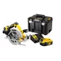 DeWALT DCS570P2-QW pārnēsājams ripzāģis 18,4 cm Sudraba, Dzeltena 5500 apgr./min