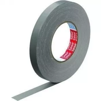 Auduma lente Tesa 57230-00005 50 m x 19 mm pelēka – auduma līmlente remontam un blīvēšanai
