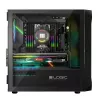 Computer Case Logic Concept Portos Mini ARGB Micro ATX Melns