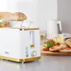 Tosteris Petra PT5032WVDE 2-šķēles, kompakts 2-slotu elektriskais tosteris