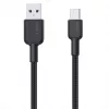 USB A uz USB C kabelis Aukey CB-NAC1, 1 m, pīts neilons, USB PD 60W, USB 2.0