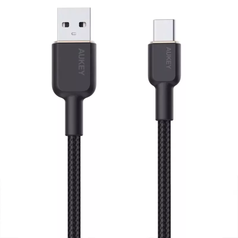 USB A uz USB C kabelis Aukey CB-NAC1, 1 m, pīts neilons, USB PD 60W, USB 2.0