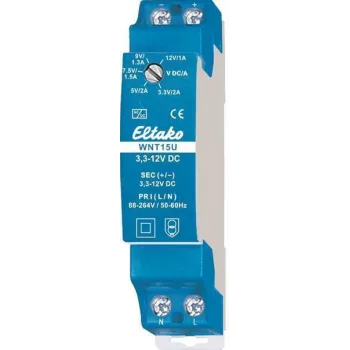 Rotary switch Eltako 20000175, 1P, 230 V AC, 16 A, blue, 18 mm wide