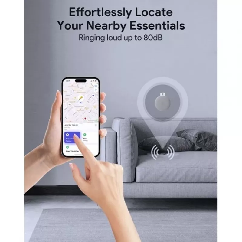AUKEY Smart Mini Air Tag Bluetooth izsekotājs Apple Track Mate 1 sērijai TM-10