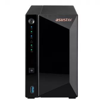 Asustor DRIVESTOR 2 Pro Gen2 AS3302T v2 NAS Realtek RTD1619B 2 GB DDR4 ADM Melns