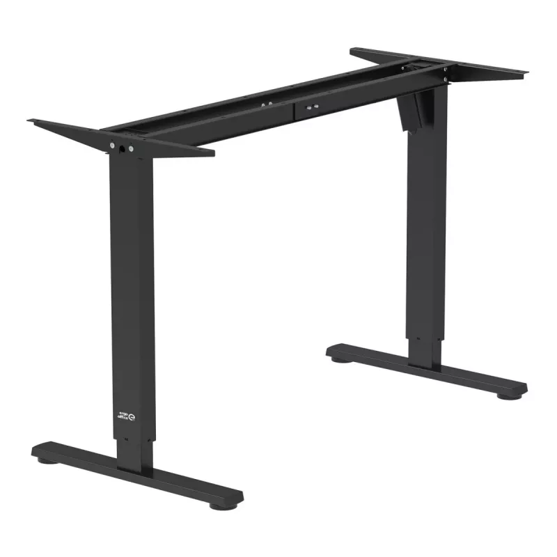 Ergo Office elektriski regulējams galds, maks. augstums 1160 mm, maks. slodze - 80 kg, bez sēd-stāv galda virsmas, melns, ER-400 B