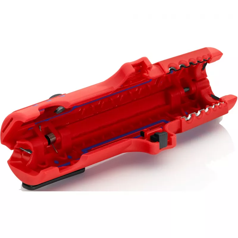 Knipex 16 85 125 SB kabeļu noņēmējs zils, sarkans