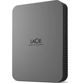 LaCie Mobile Drive Secure 5TB portatīvais ārējais cietais disks 2,5 collu Mac & PC Space Grey datu atkopšanas pakalpojums (STLR5000400)